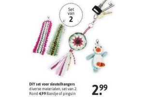 diy set voor sleutelhangers