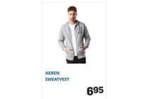 heren sweatvest