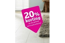 20 korting op de gehele laminaatcollectie