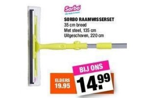 sorbo raamwisserset nu eur14 99 per stuk