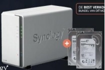 bundel actie synology ds216j 4 tb opslag