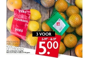 persmandarijnen perssinaasappelen rode grapefruits of citroenen 3 voor eur5 00