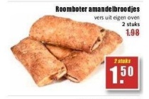 roomboter amandelbroodjes nu 2 voor 1 50