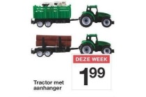 speelgoedractor met aanhanger