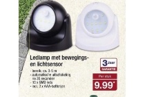 ledlamp met bewegingsen lichtsensor