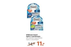 wilkinson sword hydro 5 navulmesjes nu eur11