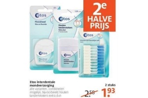 etos interdentale mondverzorging nu 2e halve prijs