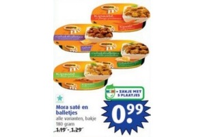 mora sate en balletjes
