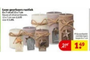 luxe geurkaars rustiek