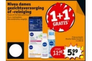 nivea dames gezichtsverzorging of reiniging