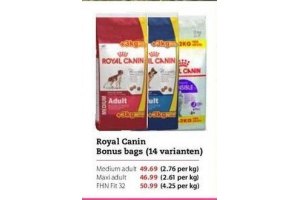 royal canin bonus bags