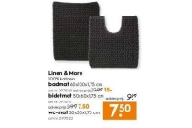 linen en more wc mat