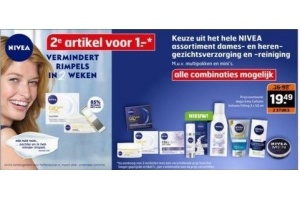 het hele nivea assortiment dames en heren gezichtsverzorging en reiniging