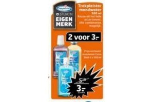 keuze uit het hele assortiment trekpleister mondwater