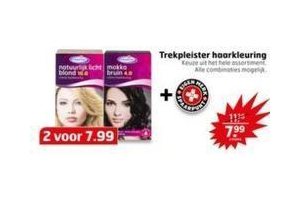 trekpleister haarkleuring