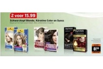 schwarzkopf blonde keratine color en syoss