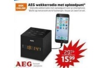 aeg wekkerradio met oplaadpunt