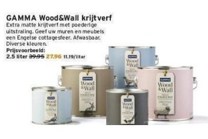 gamma wood en wall muurverf