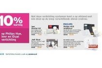 10 korting op alle philips hue innr en idual verlichting