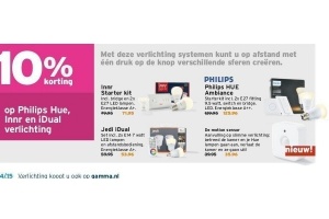10 korting op alle philips hue innr en idual verlichting