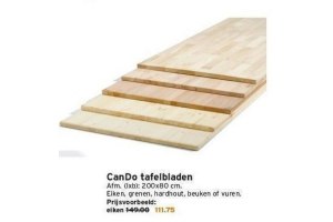 cando tafelbladen nu eur111 75