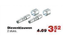 dievenklauwen 2 stuks voor eur3 52