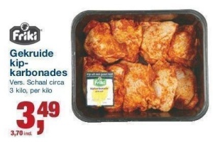 gekruide kip karbonades