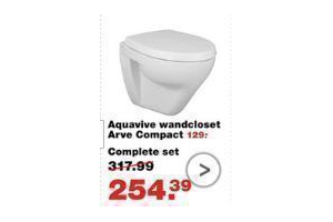 aquavive wandcloset arve compact complete set