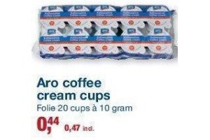 aro coffee cream cups