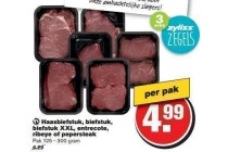 haasbiefstuk biefstuk biefstuk xxl entrecote ribeye of pepersteak