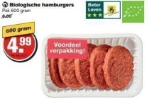 biologische hamburgers