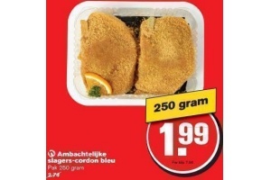 ambachtelijke slagers cordon bleu