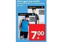 heren sport top of shirt