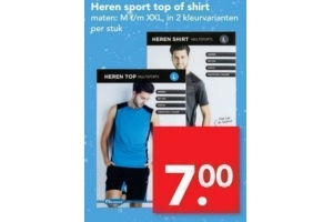 heren sport top of shirt