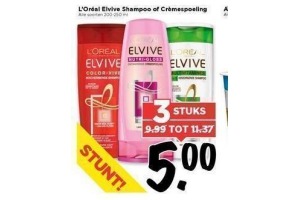 l oreal elvive shampoo of cremespoeling