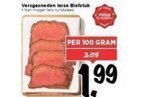 versgesneden ierse biefstuk