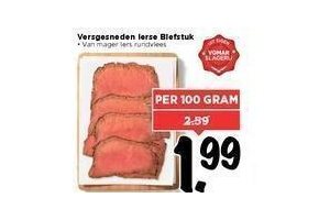 versgesneden ierse biefstuk