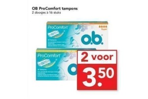 ob procomfort tampons