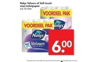 nalys velours of soft touch maxi toiletpapier