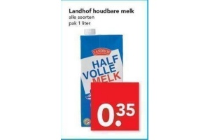 landhof houdbare melk