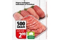 magere hamlappen hamrollade of fricandeau