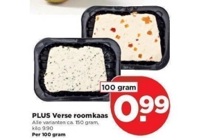 plus verse roomkaas