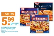 dr oetker big americans pizza s en pizzaburgers