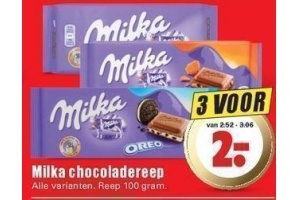 milka chocoladereep