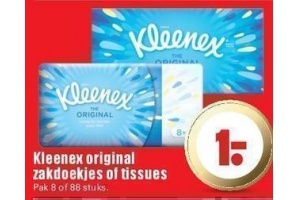 kleenex original zakdoekjes of tissues