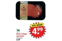 boer en slager entrecote