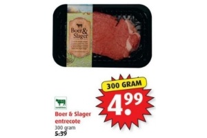 boer en slager entrecote
