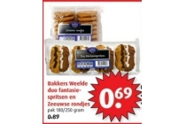 bakkers weelde duo fantasie spritsen en zeeuwse rondjes