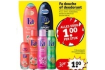 fa douche of deodorant nu eur1 per stuk