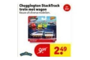 chuggington stacktrack trein met wagon